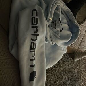 Selling a light blue medium loose fit Carhartt hoodie! Offers welcome :)